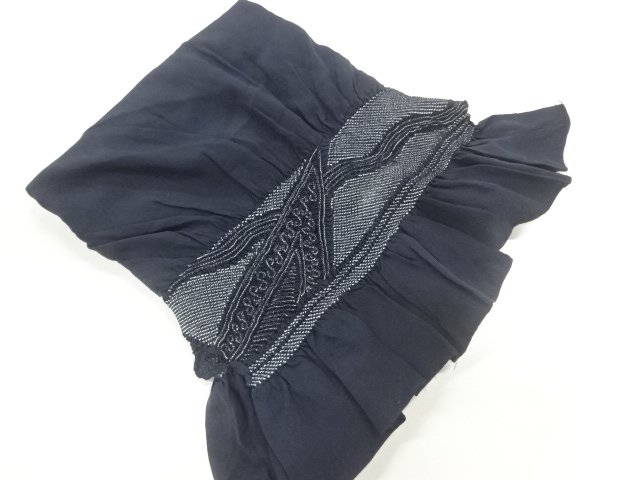 JAPANESE KIMONO FOR MEN / HEKO OBI / SHIBORI 
